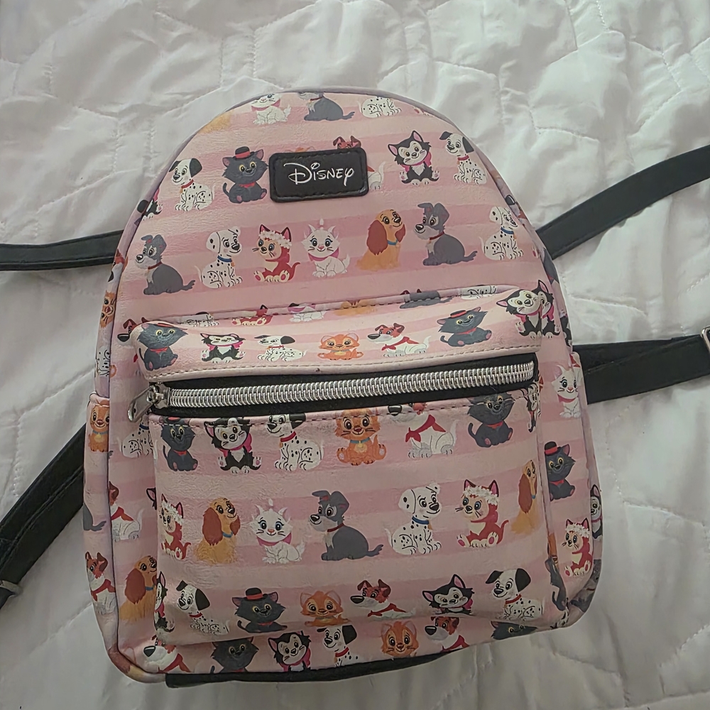 Disney Pink Cats And Dogs Mini Backpack